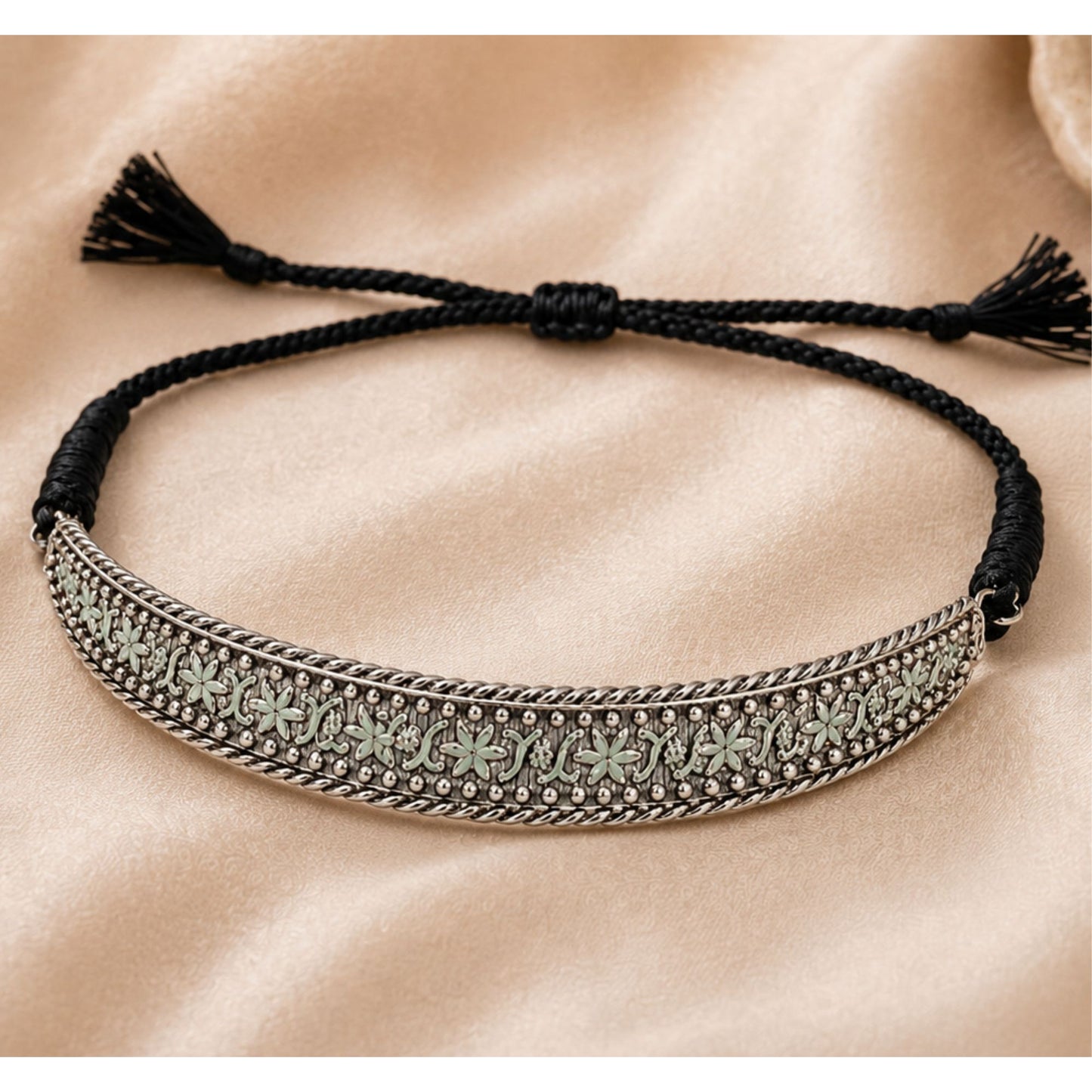 Viana Jewels Avni Festive Silver Choker