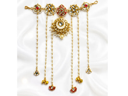 VIANA JEWELS Saundarya Pushpa Floral Hair Vine For Women