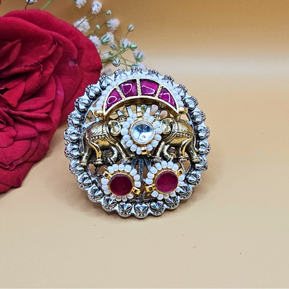 Royal Pachi Kundan Ring