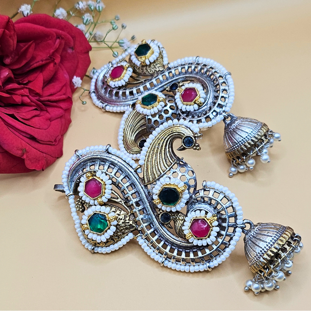 Dandiya Dreams Kundan Ear Cuffs