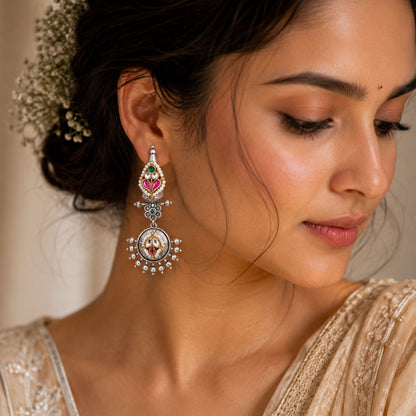 Viana Jewels Charvi Statement Pachi Earrings