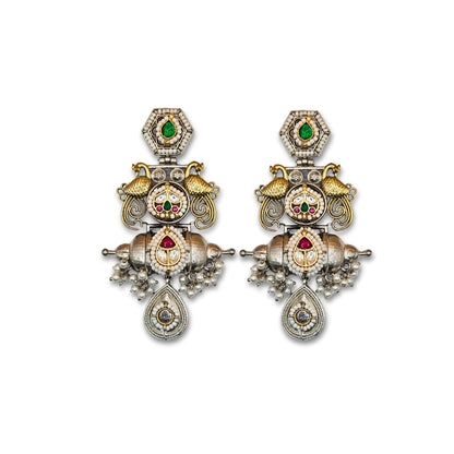 Viana Jewels Vaidehi Bridal Pachi Kundan Earrings