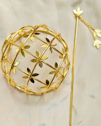 VIANA JEWELS Bahara Hair Bun Cage