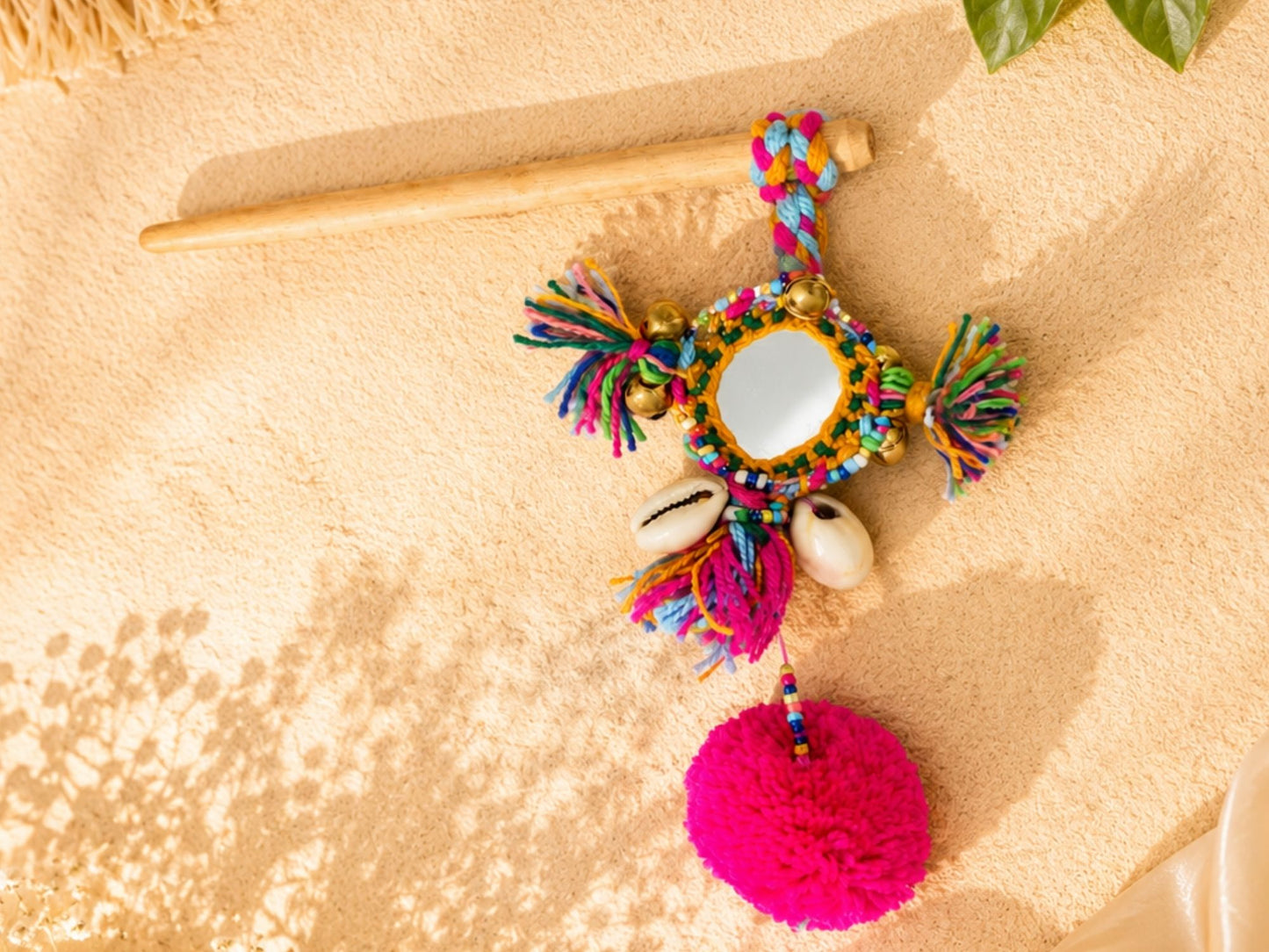 VIANA JEWELS Boho Mirror Juda & Décor Hanging Charm For Women