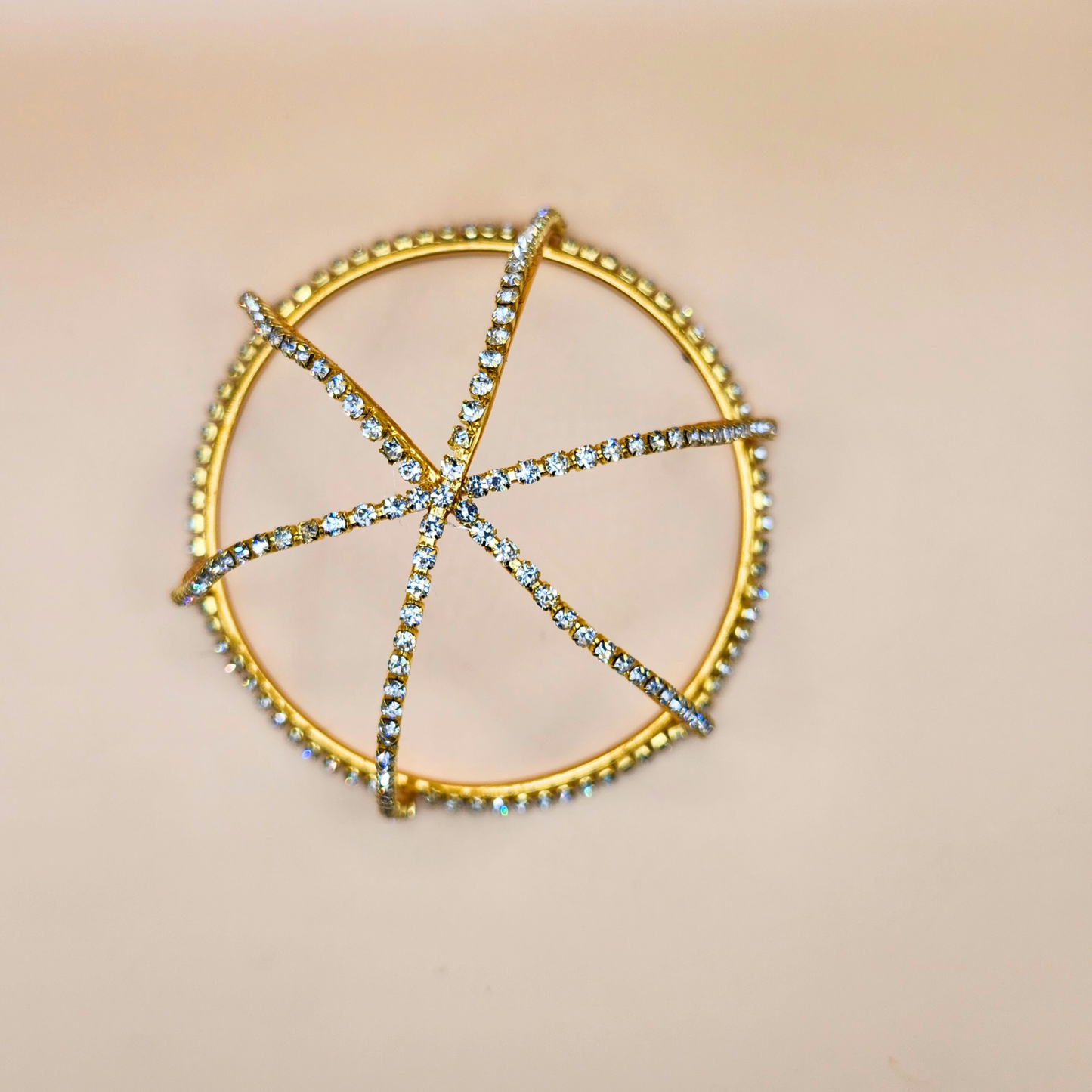 Rhinestone Hair Bun Cage Accessory