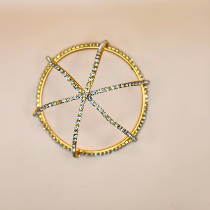 Rhinestone Hair Bun Cage Accessory