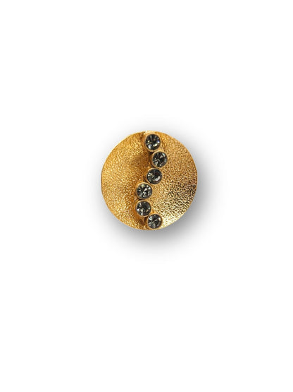 Viana Jewels Kamakshi Adjustable Brass Ring for Women 18K Gold Plated Handmade