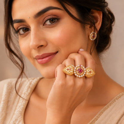 Viana Jewels Samaira Luxury Pachi Ring
