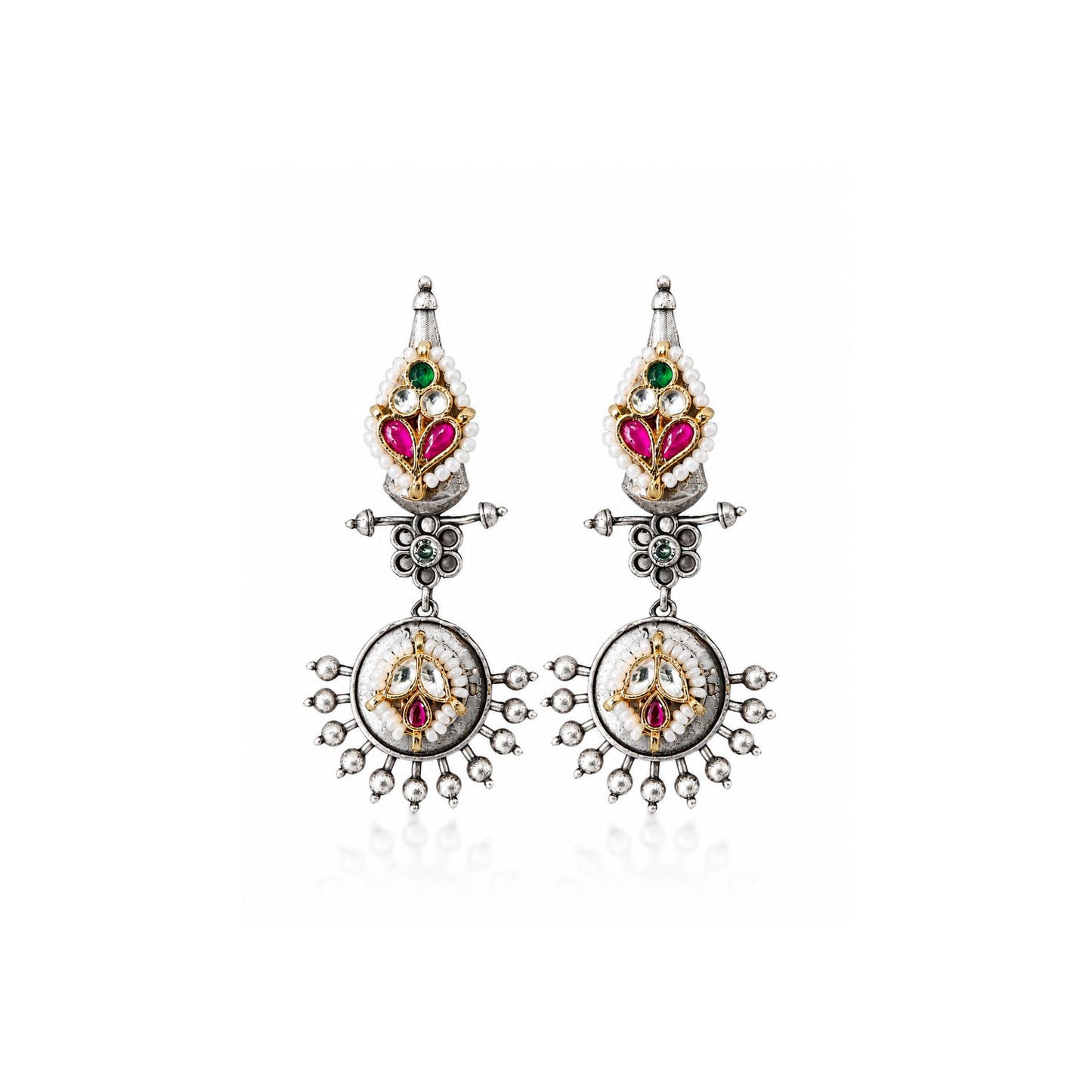 Viana Jewels Charvi Statement Pachi Earrings