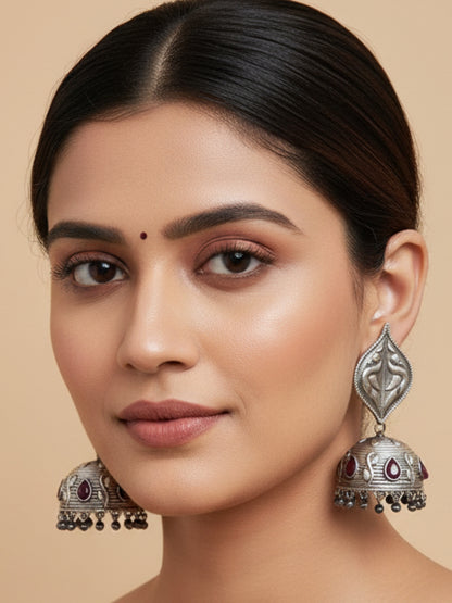 VIANA JEWELS Zaheen Jhumka Earrings