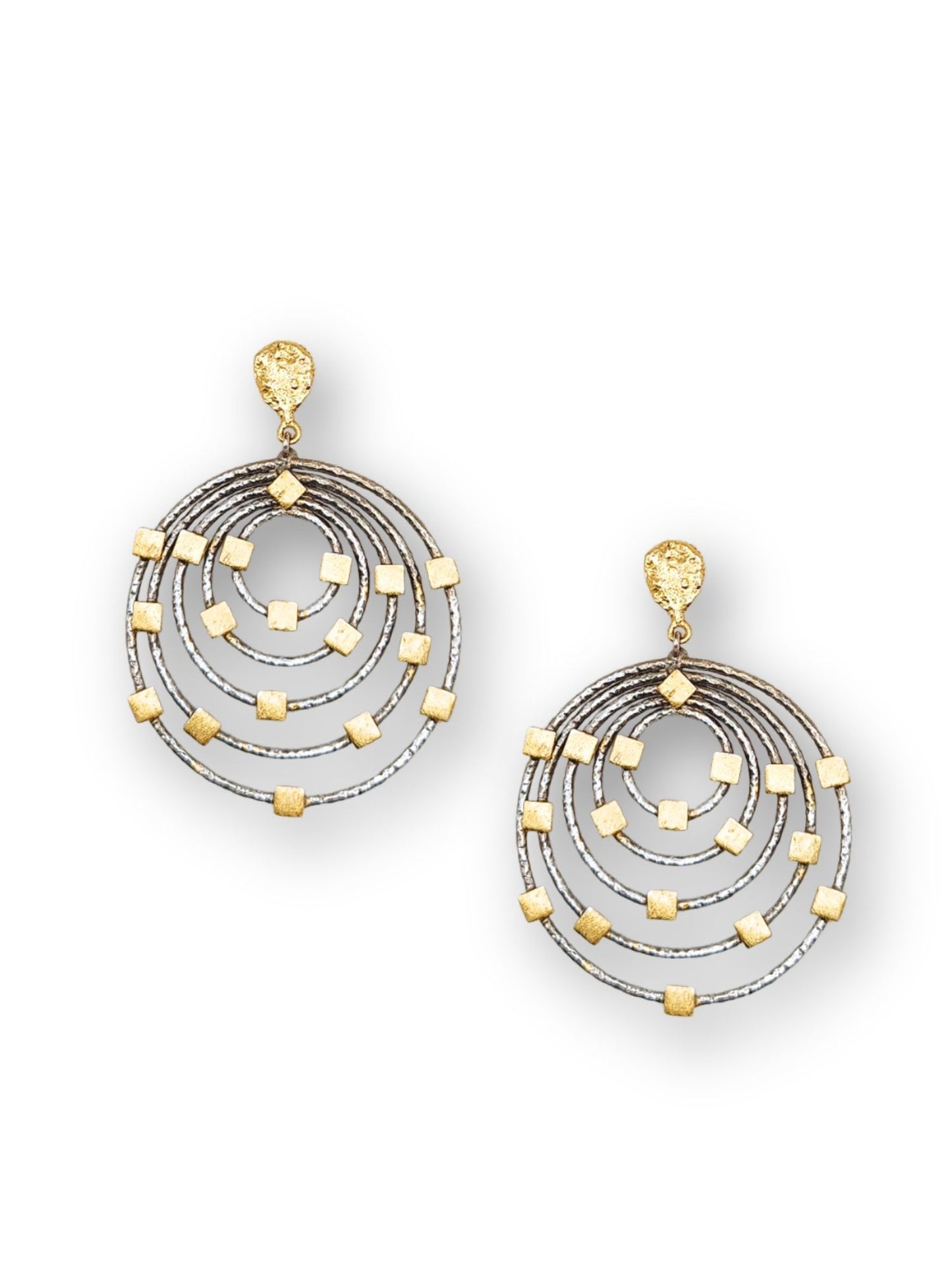 Viana Jewels Noorjahan Oxidised Silver Plated Brass Earrings for Women