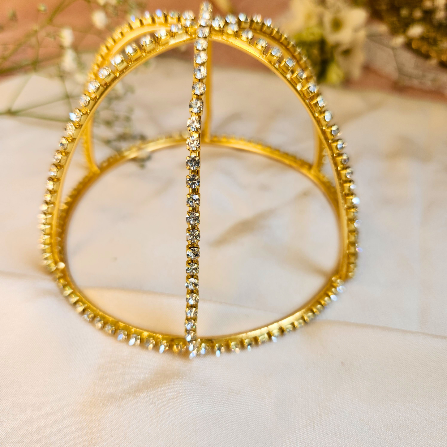 Rhinestone Hair Bun Cage Accessory