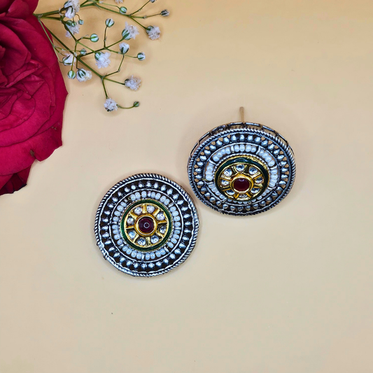 Festive Fusion Kundan Studs