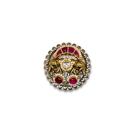 Royal Pachi Kundan Ring