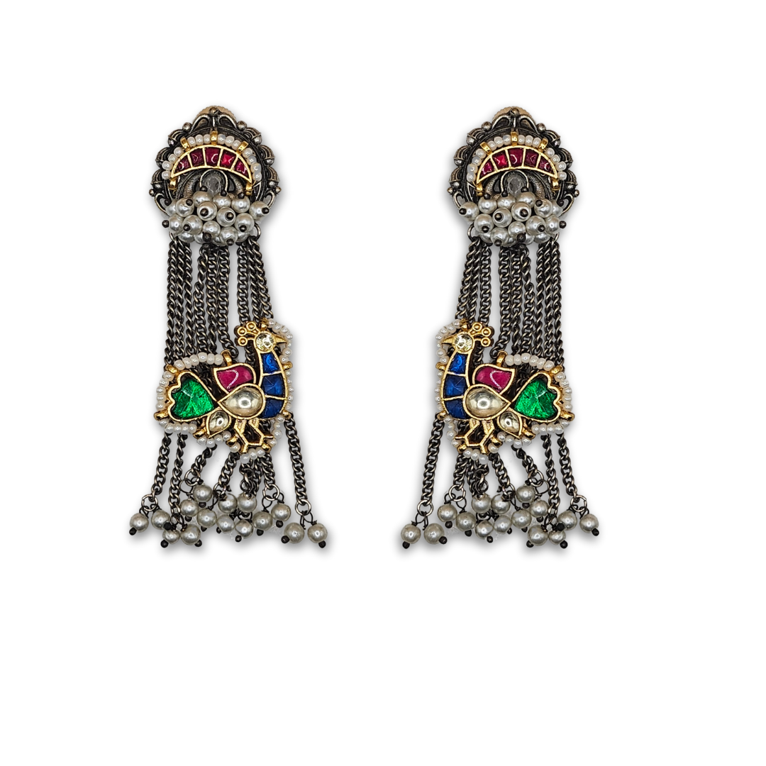 Raag Rani Pachi Kundan Earrings