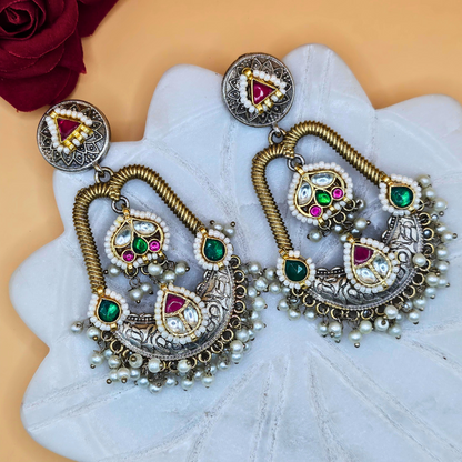 Dandiya Dreams Kundan Earrings