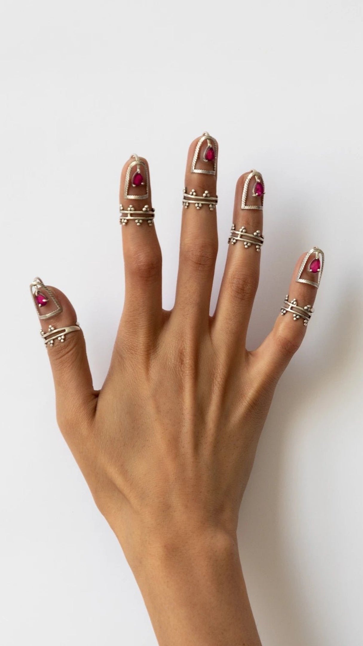 Sassy Adjustable Metal Fingernails  ( Set of 5)