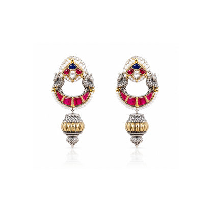 Viana Jewels Aarna Heritage Pachi Kundan Earrings