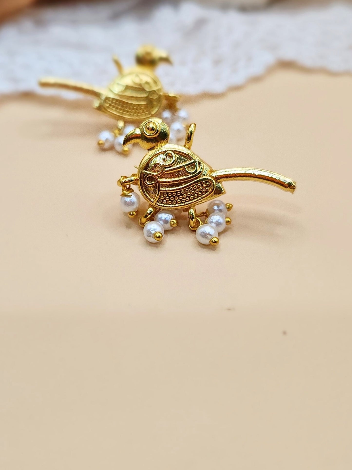 Viana Jewels Pearlie Bird Earrings