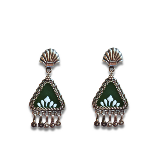 Handpainted Meenakari Dangle Earring