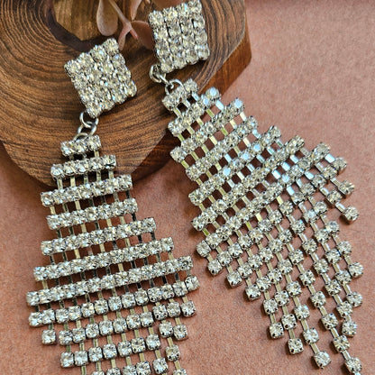 Rhinestone Chandelier Earrings