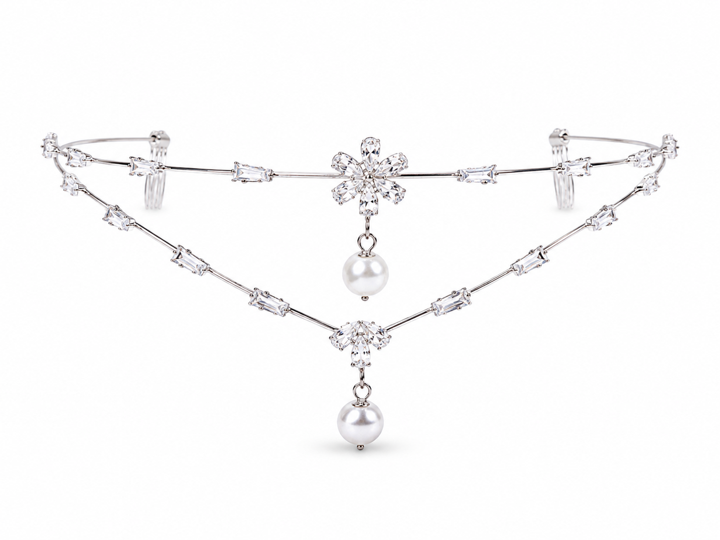 Crystal Pearl Princess Tiara