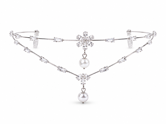 Crystal Pearl Princess Tiara