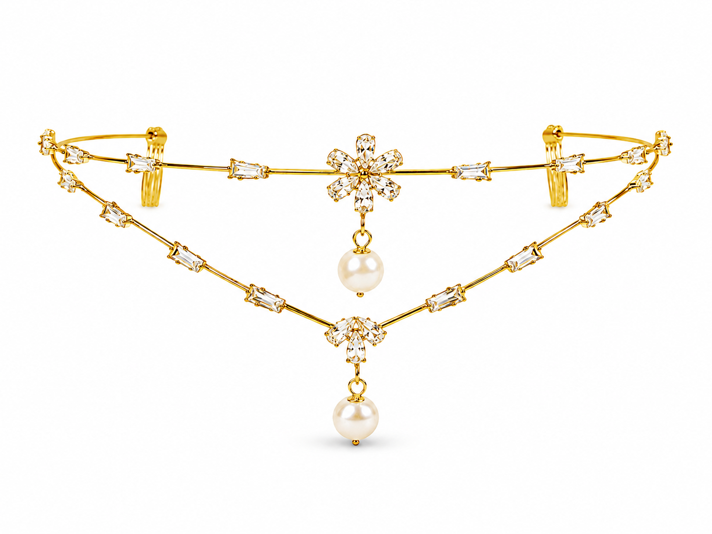 Crystal Pearl Princess Tiara