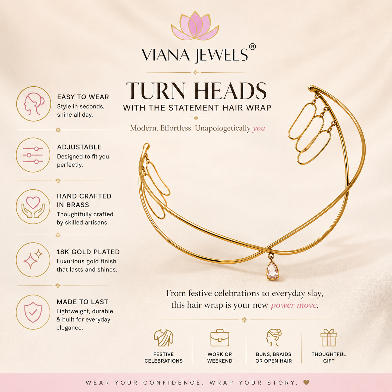 Viana Jewels Jane Tiara