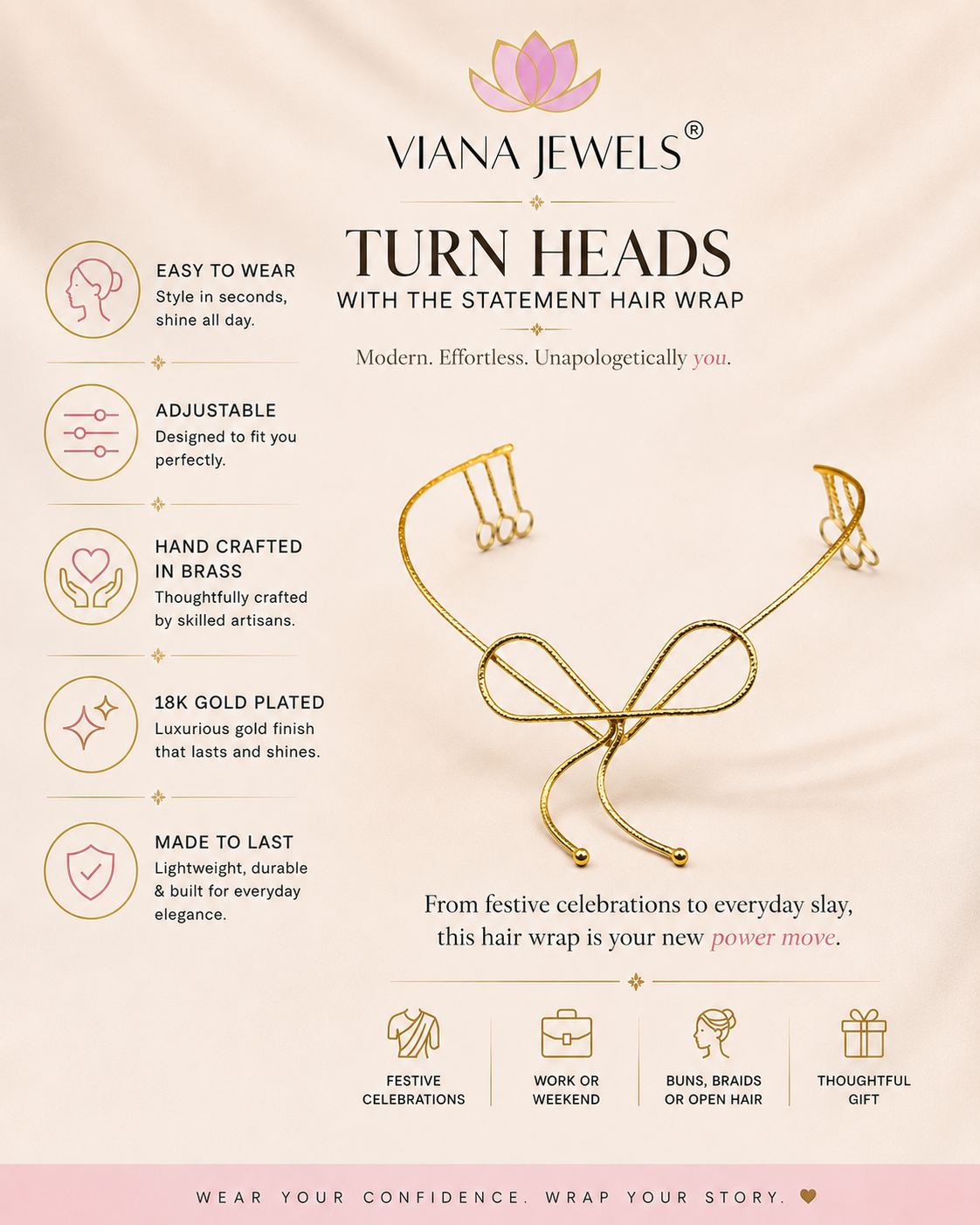 Viana Jewels Bow Tiara
