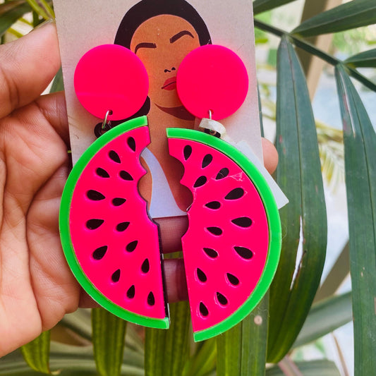 Watermelon earrings