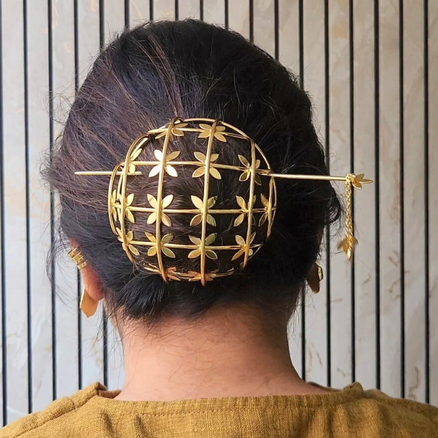 VIANA JEWELS Bahara Hair Bun Cage