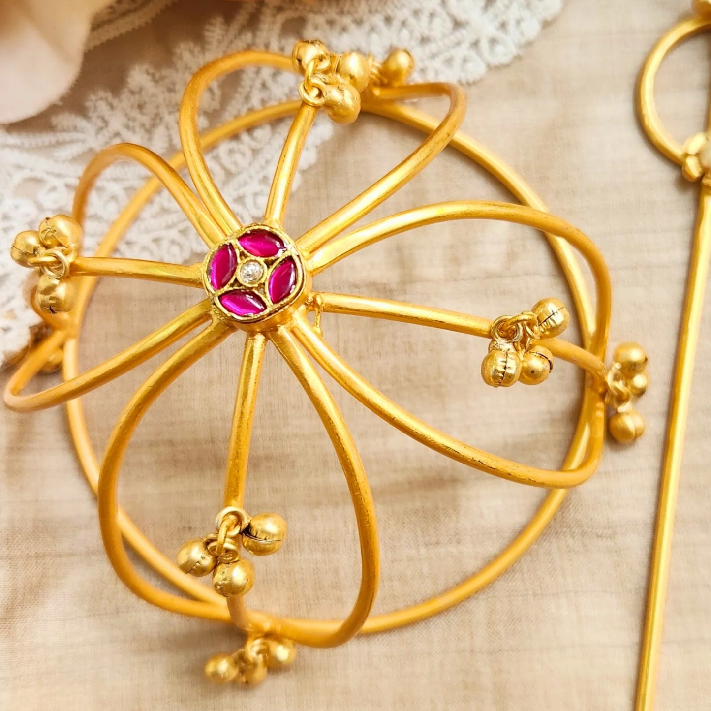 Viana Jewels Ghungroo Hair bun