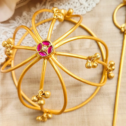 Viana Jewels Ghungroo Hair bun
