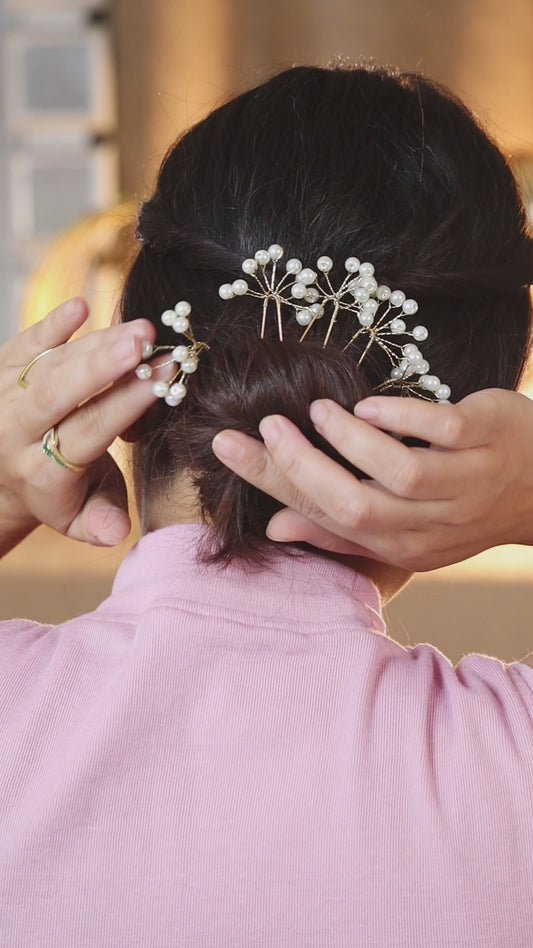 VIANA JEWELS Pearl Hair Clip